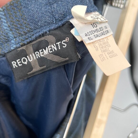 Vintage Requirements Wool Blend Tartan Midi Skirt - Picture 3 of 4